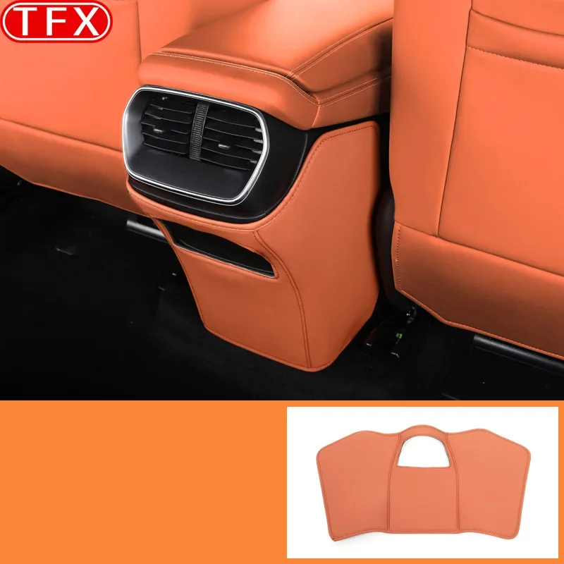 BYD Sealion 7 Car Styling PU Leather Anti Kick Mat Pad Anti-kick Protector Mats Seat Back Protector Accessories