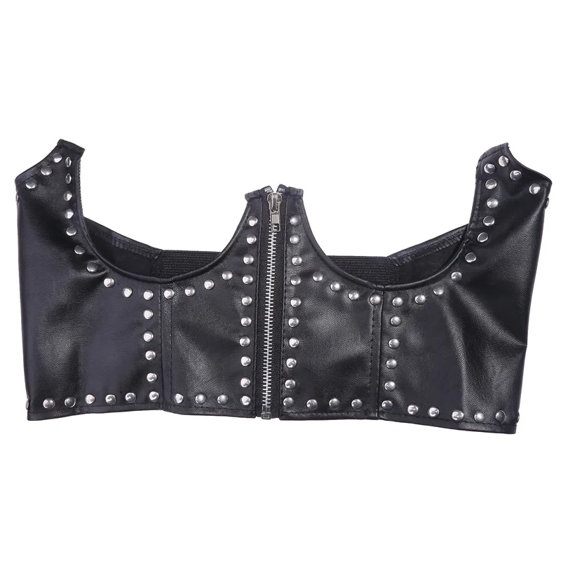 Gothic Solid Color Lift Up Waist Corset Female Wide PU Leather Belt Women Fashion Slimming Waistband Elasticity Corsets