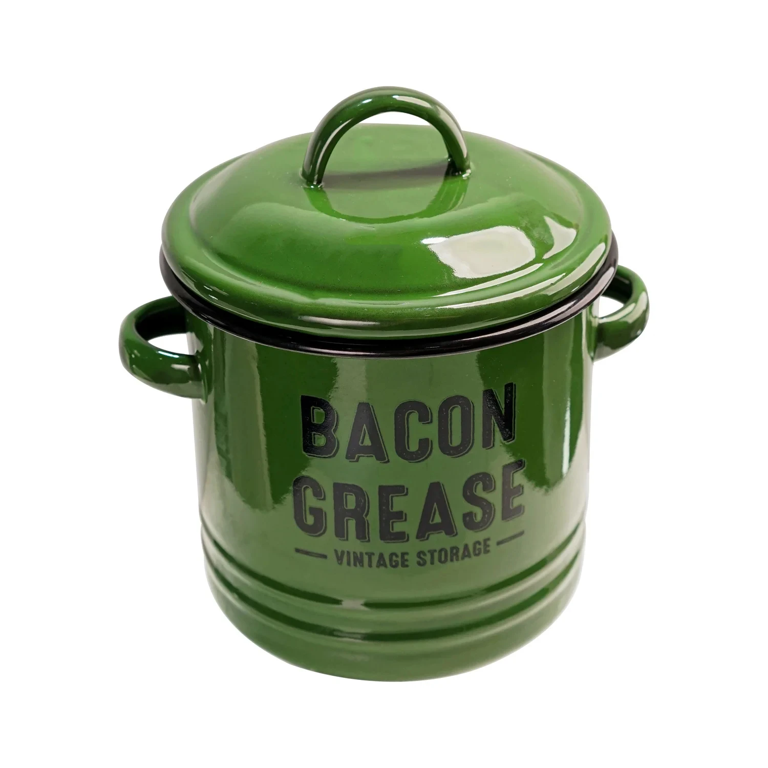 Ceramic Bacon Grease Container Keeper Coffee Sugar Can High