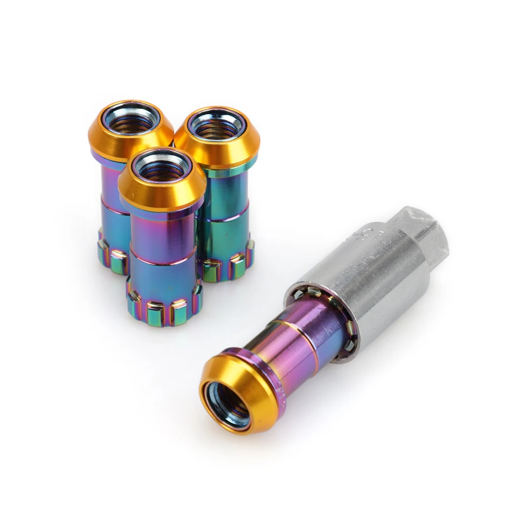 Dadi Ruota In Alluminio M12x1.5 - Confezione Da 20, 5 Colori, Per Auto E Tuning - Foto 3