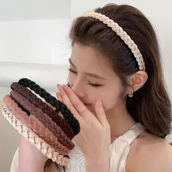 Elegante Cerchietto per Capelli con Intreccio a Torsione, Fascia Antiscivolo Intrecciata a Croce, Sottile e Semplice per Uso Quotidiano