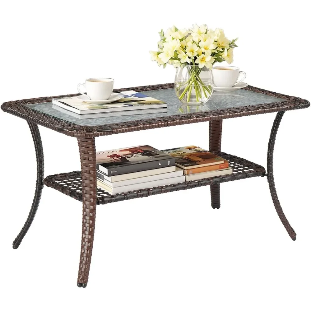 Wicker Outdoor Coffee Table 2