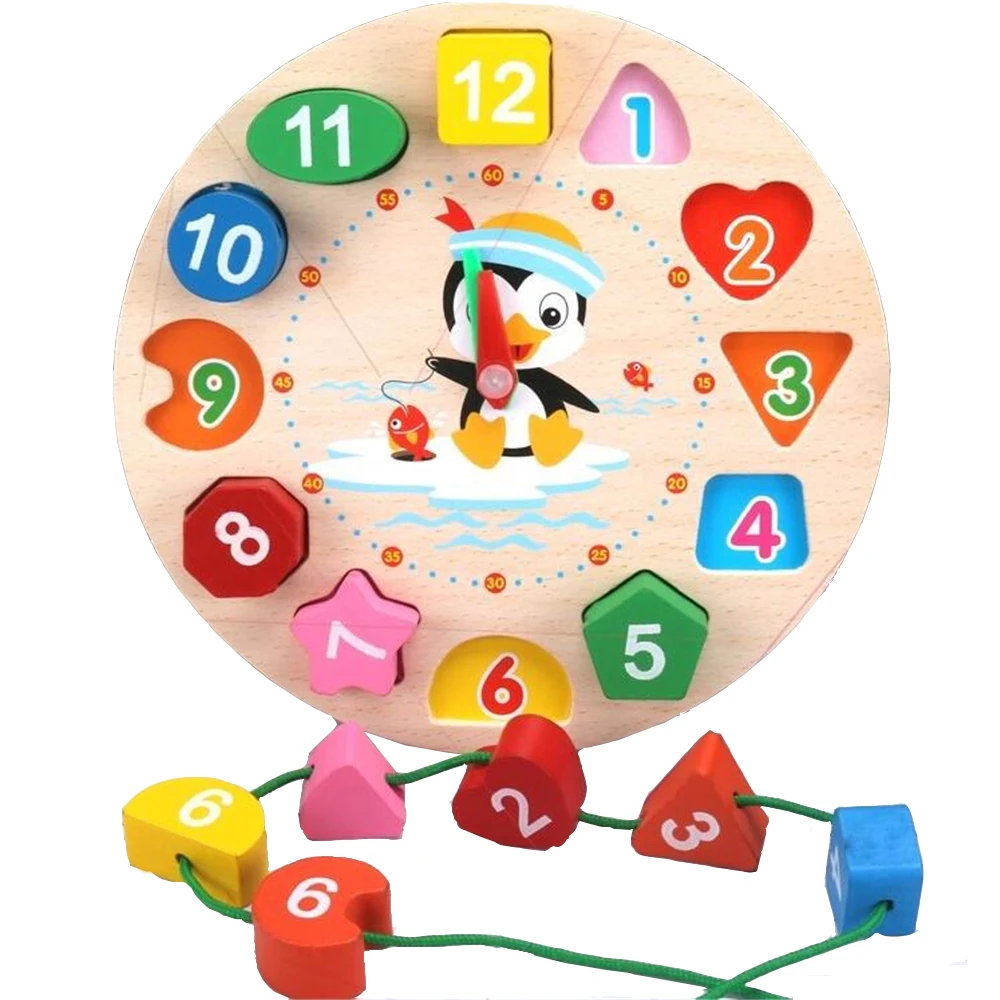 

Montessori Tangram Toy Jigsaw Animal Educational Wooden Beaded Geometry Digital Clock Puzzles Gadgets Matching Children Toys