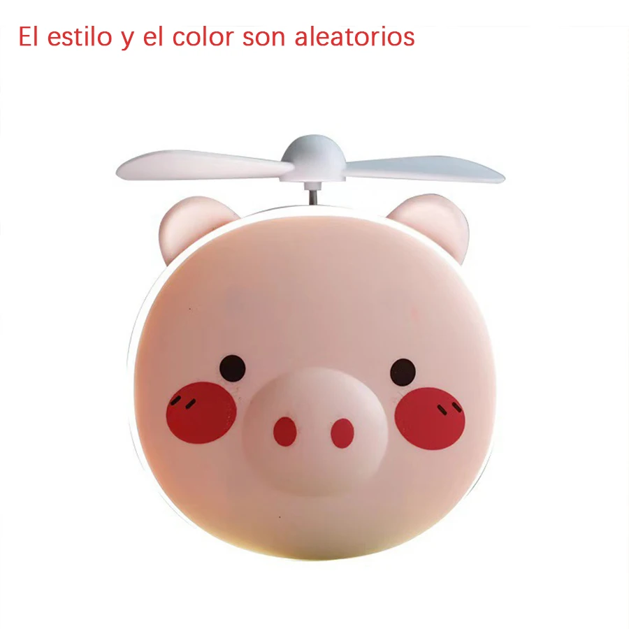 Espejo De Maquillaje Luz Led Ventilador Recargable Portátil