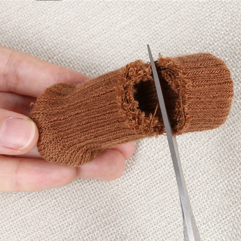 4pcs Fabric Elastic Non-Slip Noise Reduction Furniture Protectors Covers Floor Protection Pads Table Legs Socks Chair Foot Cover