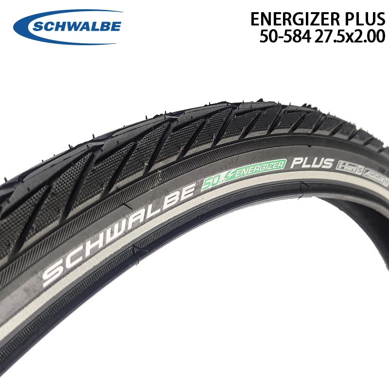 

SCHWALBE ENERGIZER PLUS Wired Black-Reflex Tire Specially Made for E-Bikes MTB Off-Road Bike Tires 50-584 27.5x2.00 Cycling Part