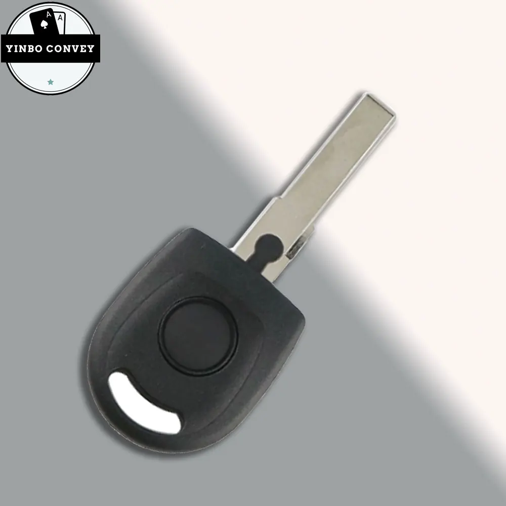 YINBO-Remote Car key Blank Shell ForVolkswagen (VW) B5 Passat Transponder Key HU66 Blade