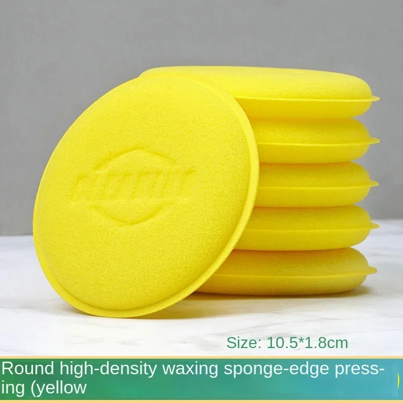 Car Cleaning Sponge Car Cleaning Tool Car Polishing Sponge Car Waxing Pad Car High Density Waxing Round Sponge Polish Foam Detailing Applicator Pad Curing and Polishing Sponge Auto Waxing Tools