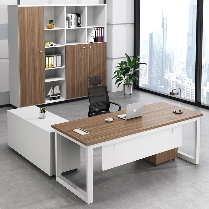Executive Monitor Office Desk Corner Workflow School Boss Standing Luxury Office Desk Filing Silla Escritorio Furniture HDH