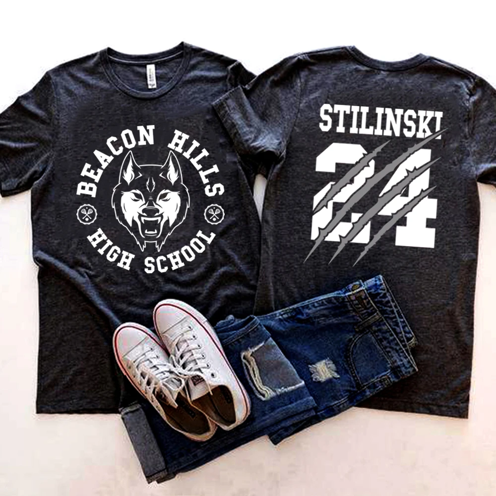 Kawaii Film Teen Wolf T-Shirt Frauen Stilinski 24 Lahey Mccall Grafik T-Shirts Sommer Tops Cartoon Unisex Mode T-Shirt weiblich – Detail 12