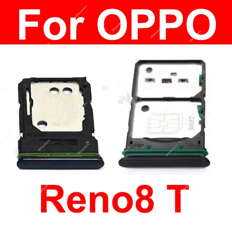 

SIM Card Tray For OPPO Reno8 T 8T 4G 5G SIM Card Tray Slot Card Reader Holder Socket Parts