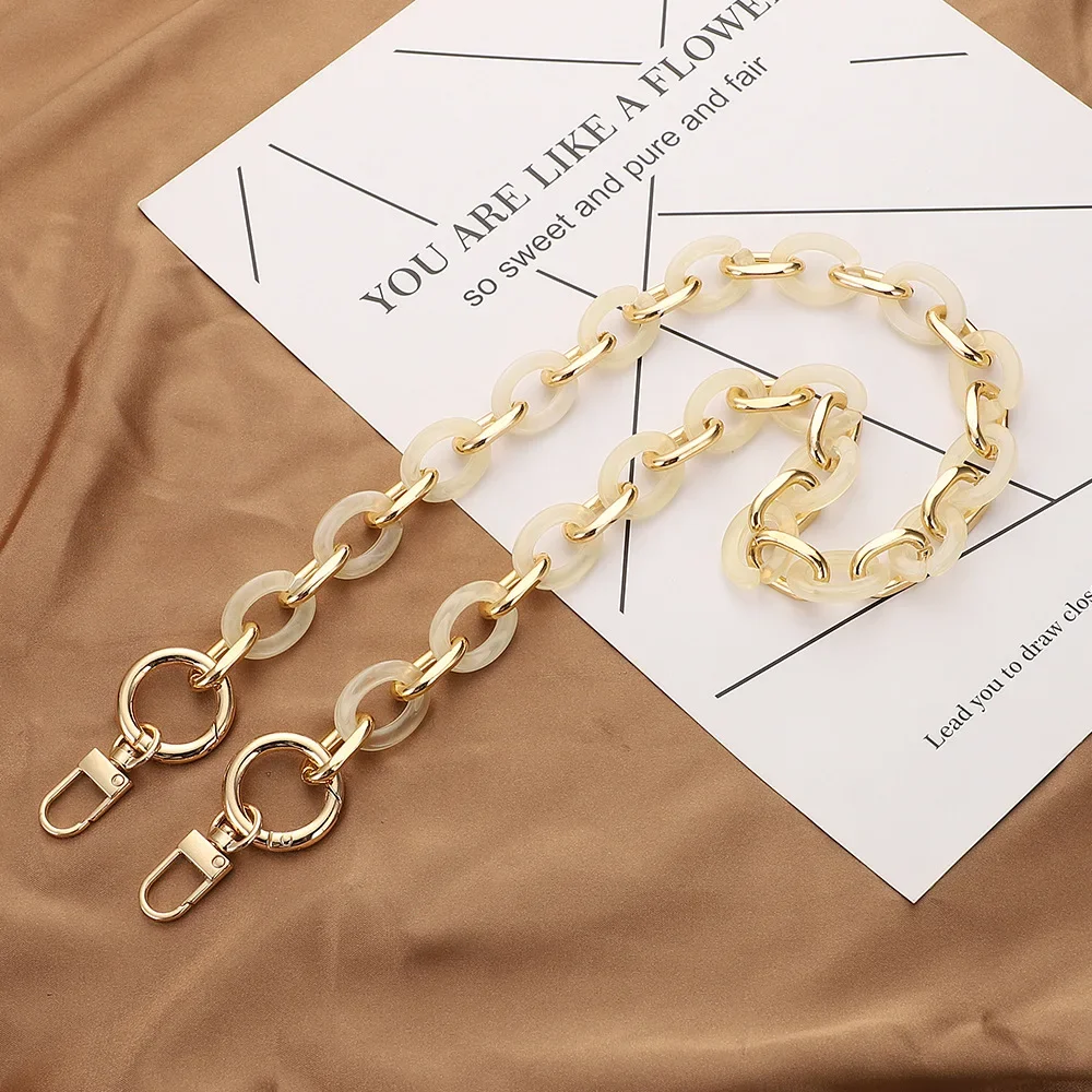 1PC 40/60cm Acrylic Handbag Chains Shoulder Bag Strap DIY purse Chain Resin Chains Handles Belt Parts Bag Accessories