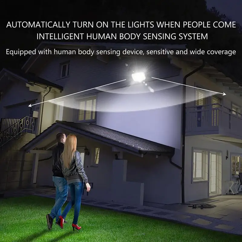 

Настенная лампа на солнечной батарее с датчиком движения, 1200 мАч, 3 режима