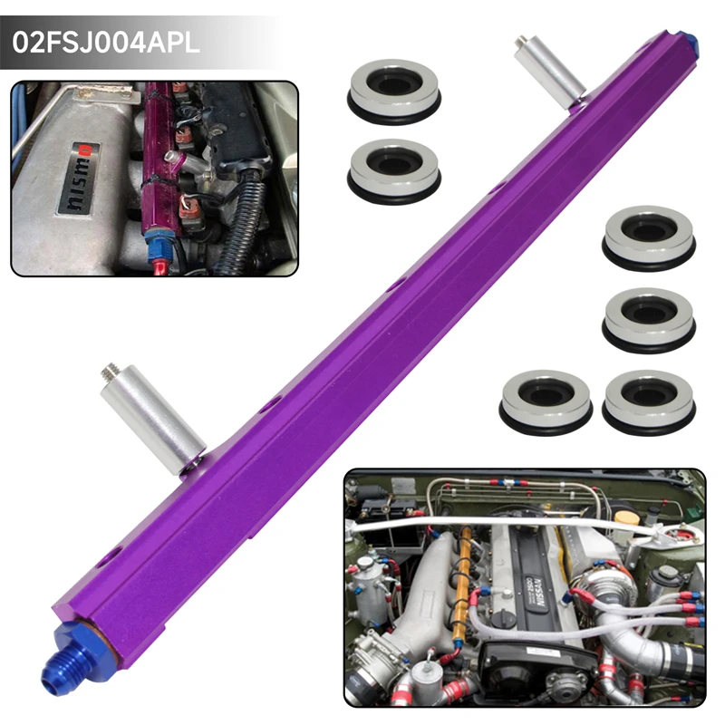 Rail Iniettore Ad Alto Flusso Adatto Per Motori Nissan Skyline R32 R33 Ecr33 Rb25 Rb25Det Gt-R Gts Turbo 1994-2001 Nero/Blu/Viola