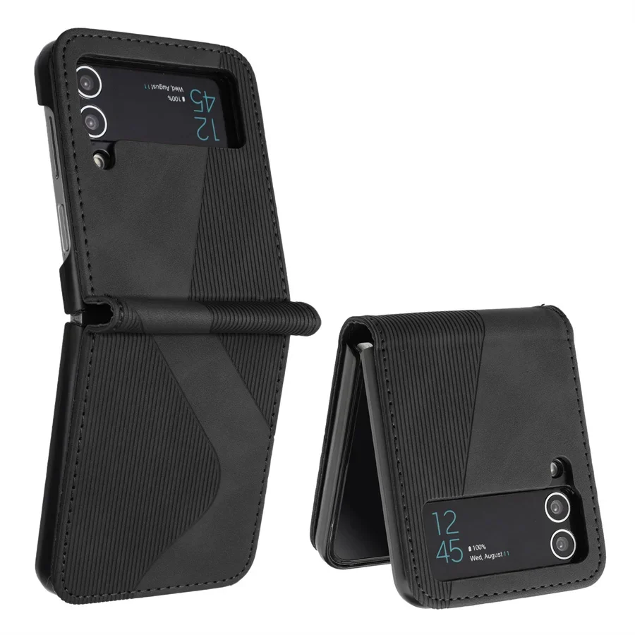 Luxury Leather Armor Back Cover for Samsung Galaxy Z Flip Series