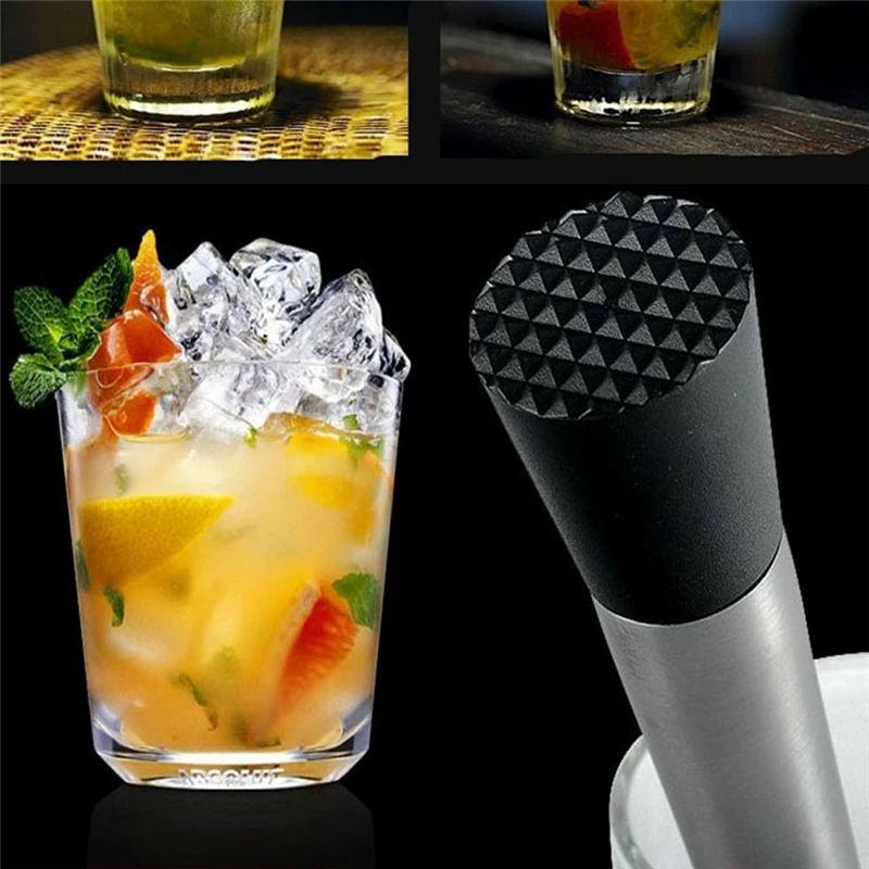 201 stainless steel cocktail stick 20.5cm crushed popsicle ice crusher bar tool