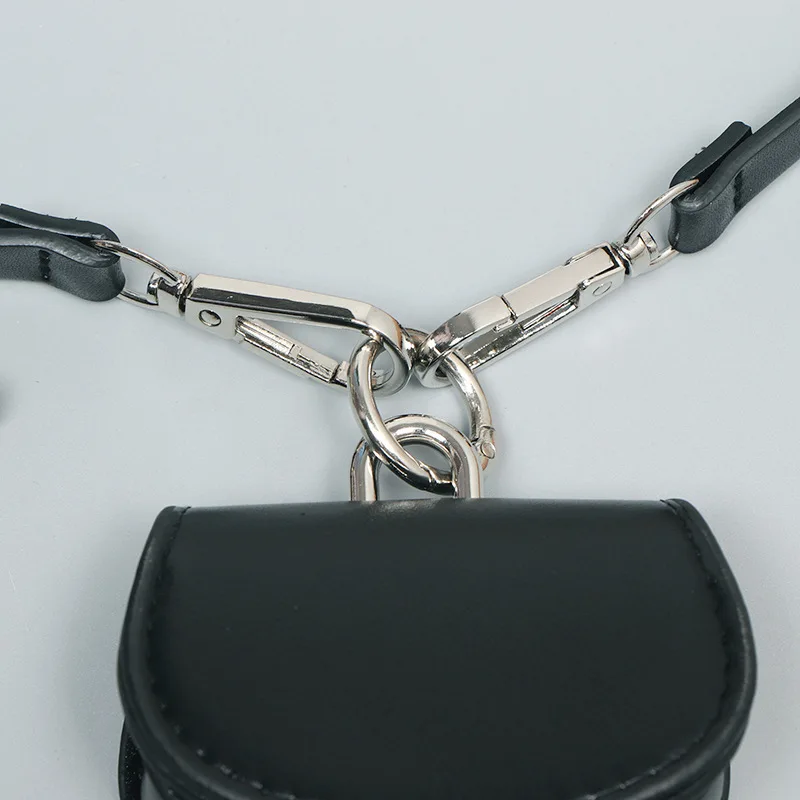 [EAM] Pu Leather black Mini-bag Buckle Long Wide Belt Personality Women New Fashion Tide All-match Spring Autumn 2026 1DH8962