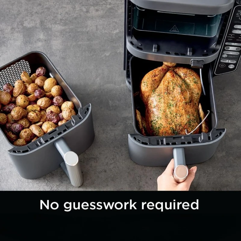 DoubleStack XL Smart 2-Basket Air Fryer, Smart Cook System, DoubleStack Technology Cook 4 Foods At Once, Space Saving Design 3