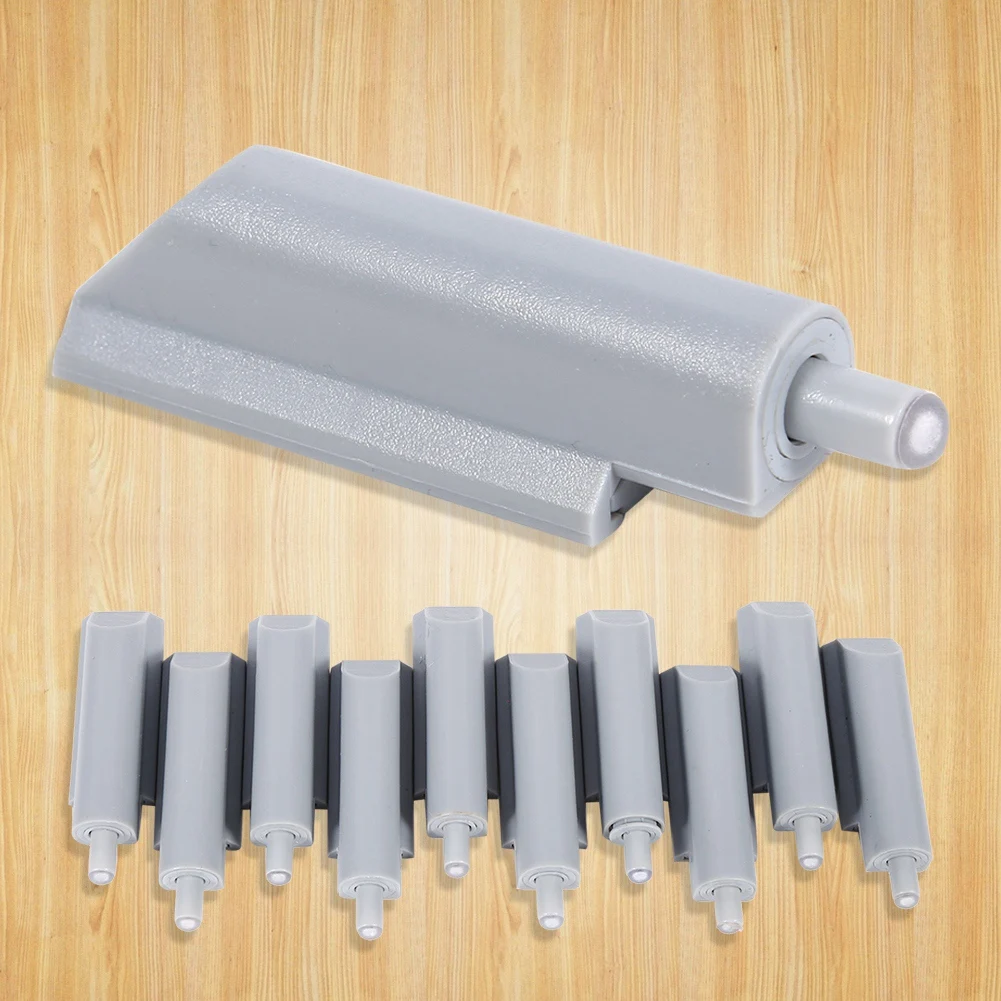 ABS Case Door Cabinet Drawer Hinge 10pcs Push to Open System Damper Catch Plastic Tip