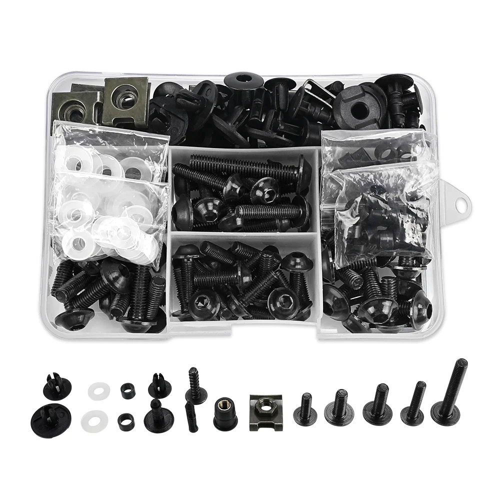 Universal Motorcycle Fairing Body Bolts Spire Screw Spring Nuts FOR SUZUKI GSXR 250 600 750 1000 1100 GSX1250FA GSX 1400