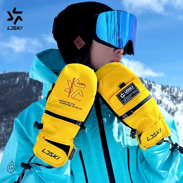 LDSKI gants de ski Femme Homme Imperméable à l'eau hiver thermique