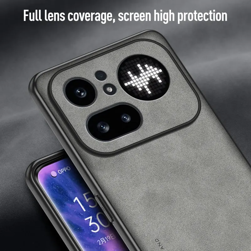 Luxurious PU Leather Sheepskin-Feel Phone Case - Premium Protective Cover