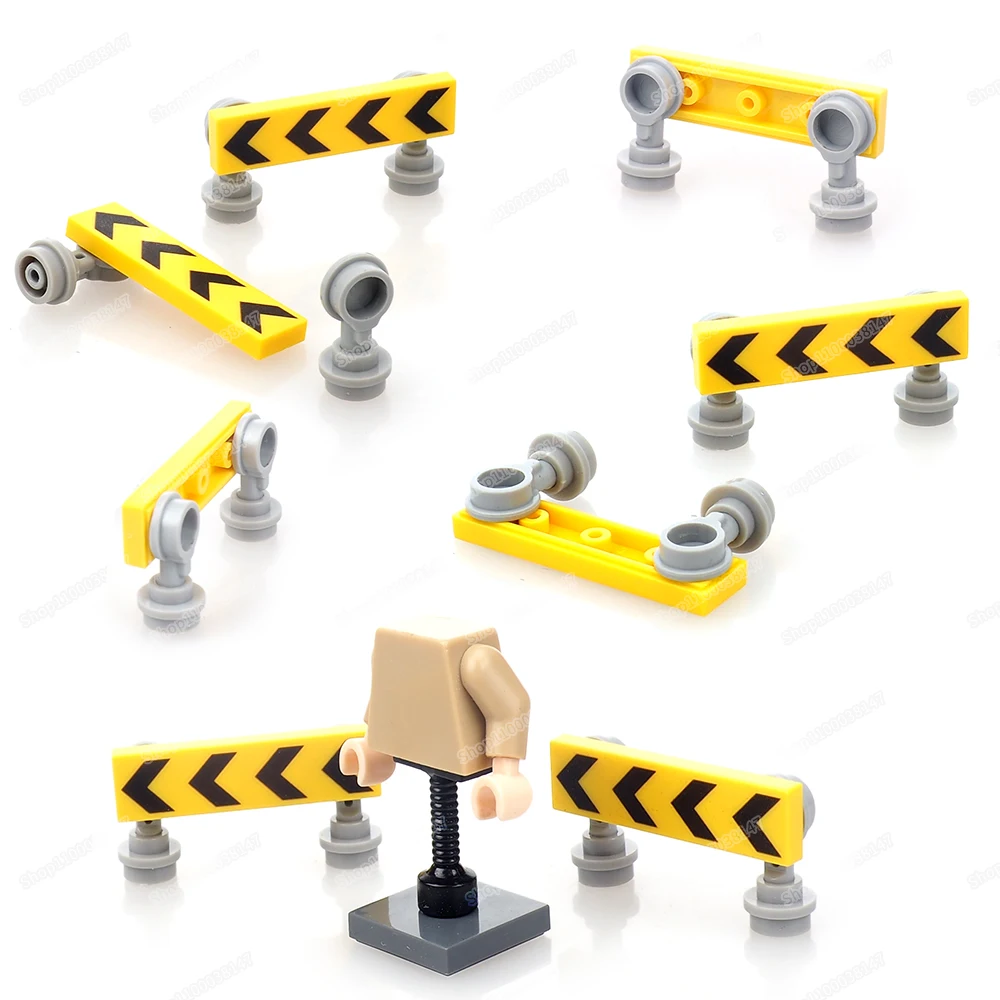 

Direction Logo Print Building Block Moc City The Way Figures Guide Direction Assemble Model Child Christmas Gift Educational Toy