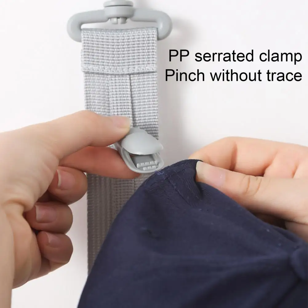 71cm Hanging Hat Organizer Wardrobe Hat Hanger With 8 Clips Baseball Cap Holder Door Wall Closet Bedroom Entrance Hat Storage