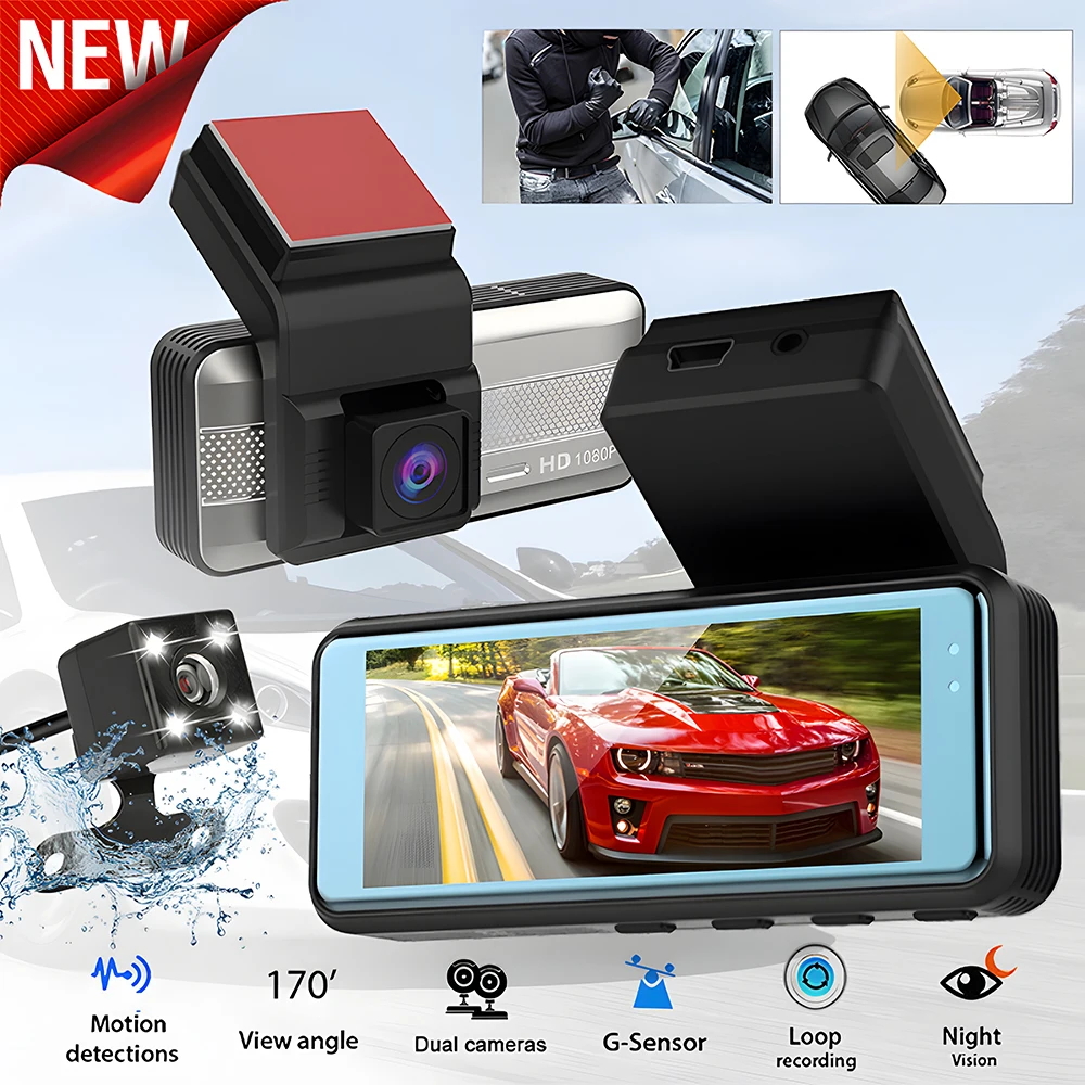 

Portable Dash Cam Usb Automatic Deletion Uninterrupted Infinite Automatic Recording Exquisite Appearance Car Accessories