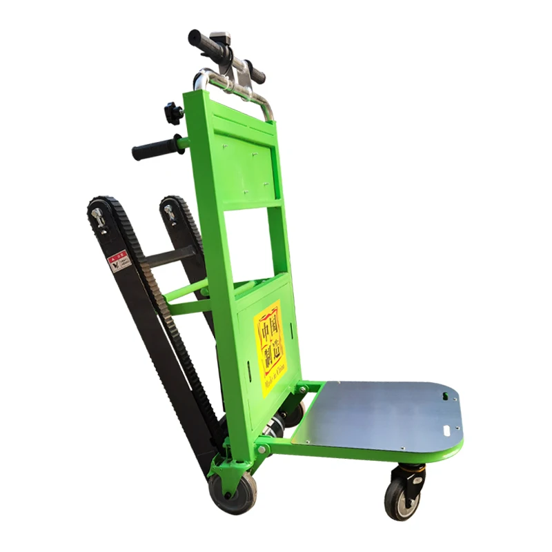 120kg Electric Stair Climbing Car Hand Trolley Climbing Cart Crawler type Up And Down Stair Climber Folding Hand Trolley