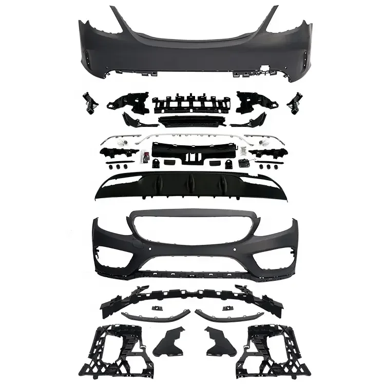 

forPlastic Auto body kit for Mercedes-Benz C class W205 upgrade C63 AMG style front rear bumper car accessories