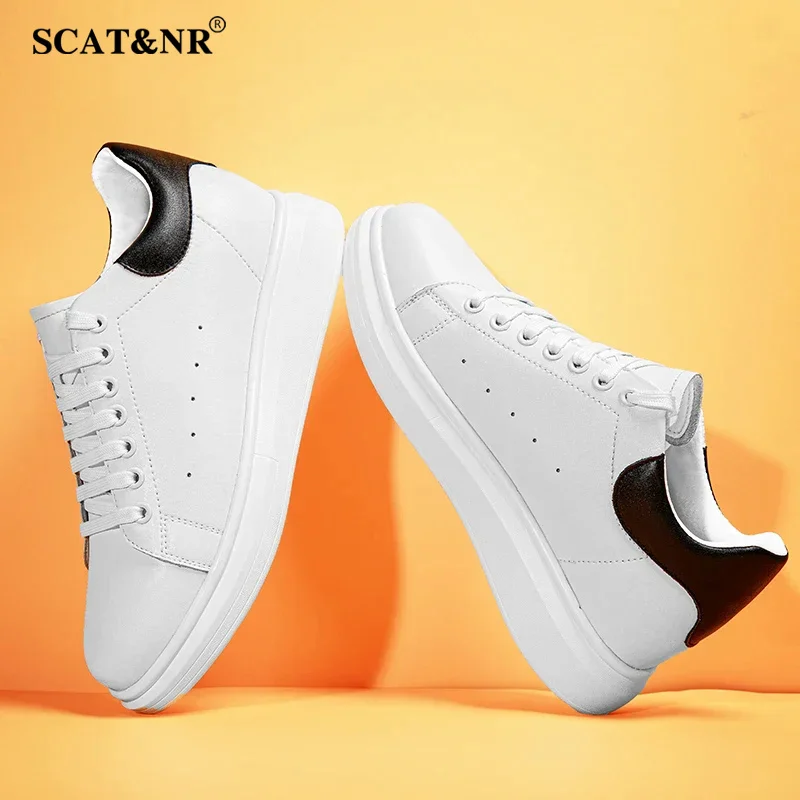 Brand Men'S Shoes Couple Invisible Increase White Shoes Insole 6cm Elevator Men'S Business Casual Leather Designer