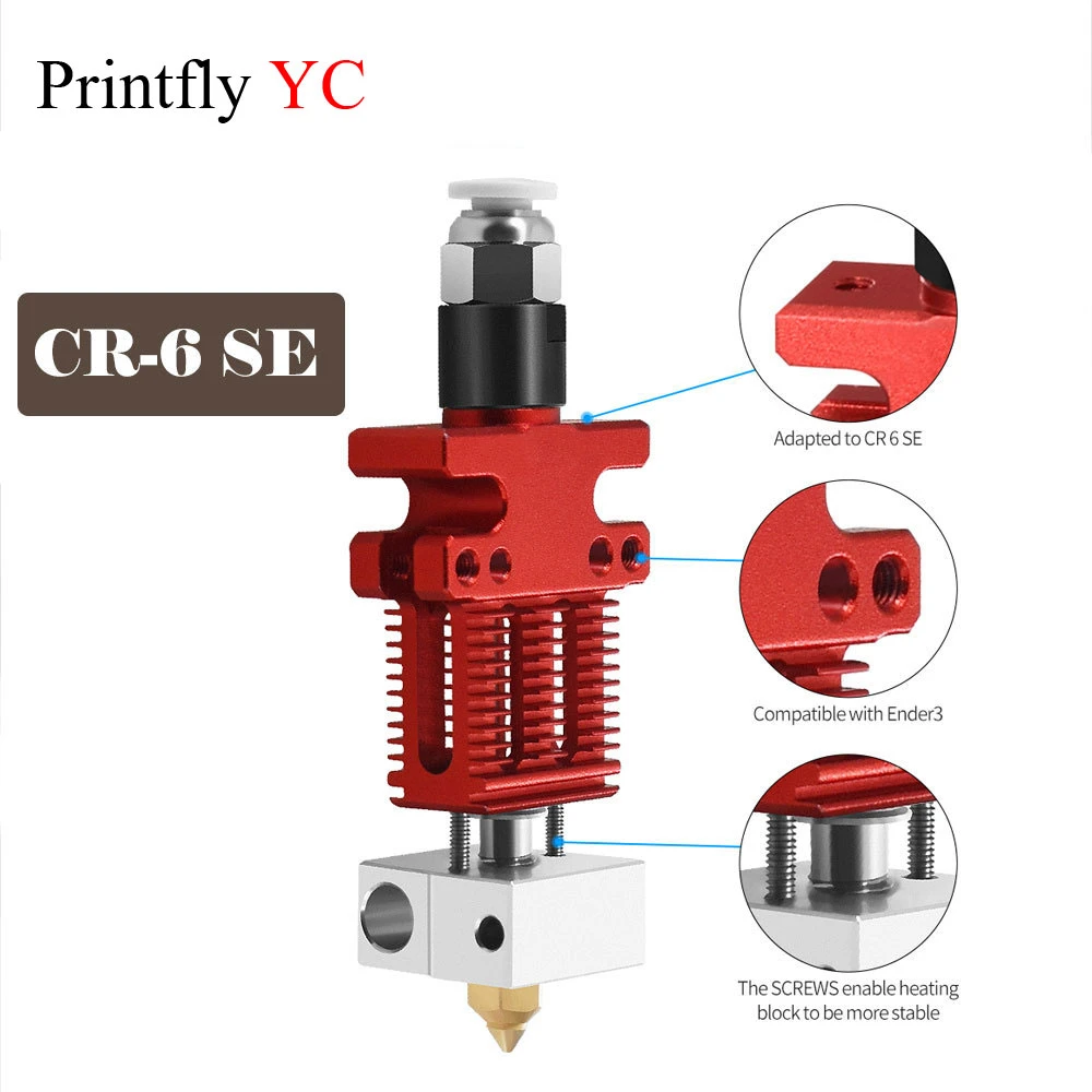 3D Printer CR-6 SE Extrusion Kit High Efficiency Heat Conduction/Heat Dissipation Suitable Compatible CR-5 PRO Ender 3 3d printed motor