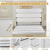 Folding Teak Shower Seat Wall Mounted,Fold Down Shower Seat,Foldable Shower Bench,Home Care Teak Shower Seat Bench for Inside 3