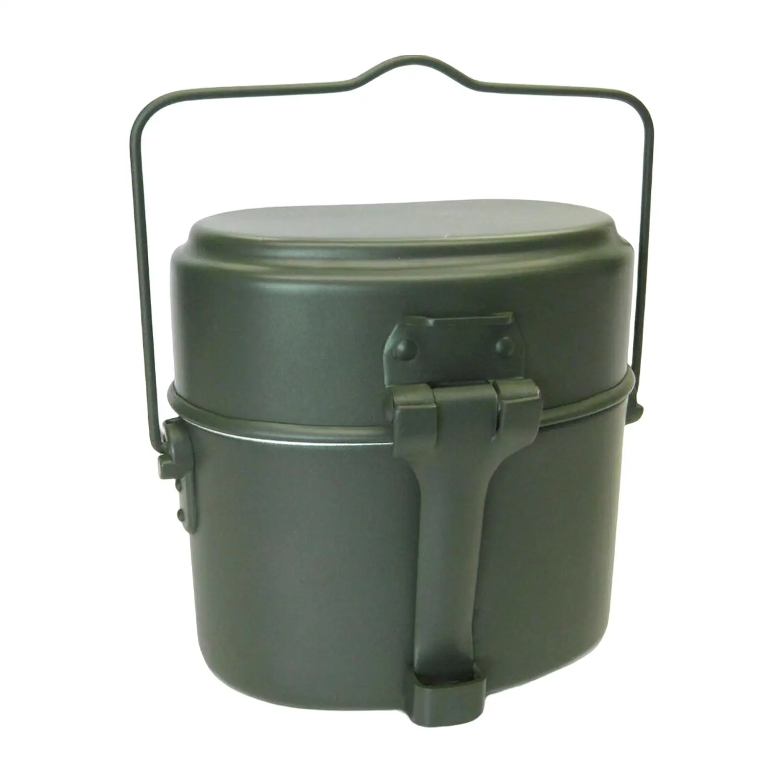 

Portable Lunch Box Mess Kit Aluminum Cookware for Camping Picnic Cooking