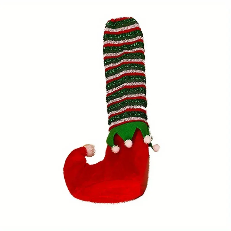 Hot Christmas Table Leg Cover Holiday Chair Stool Decor Cover Family Dining Christmas Decoration Striped Elf Table Foot Cover