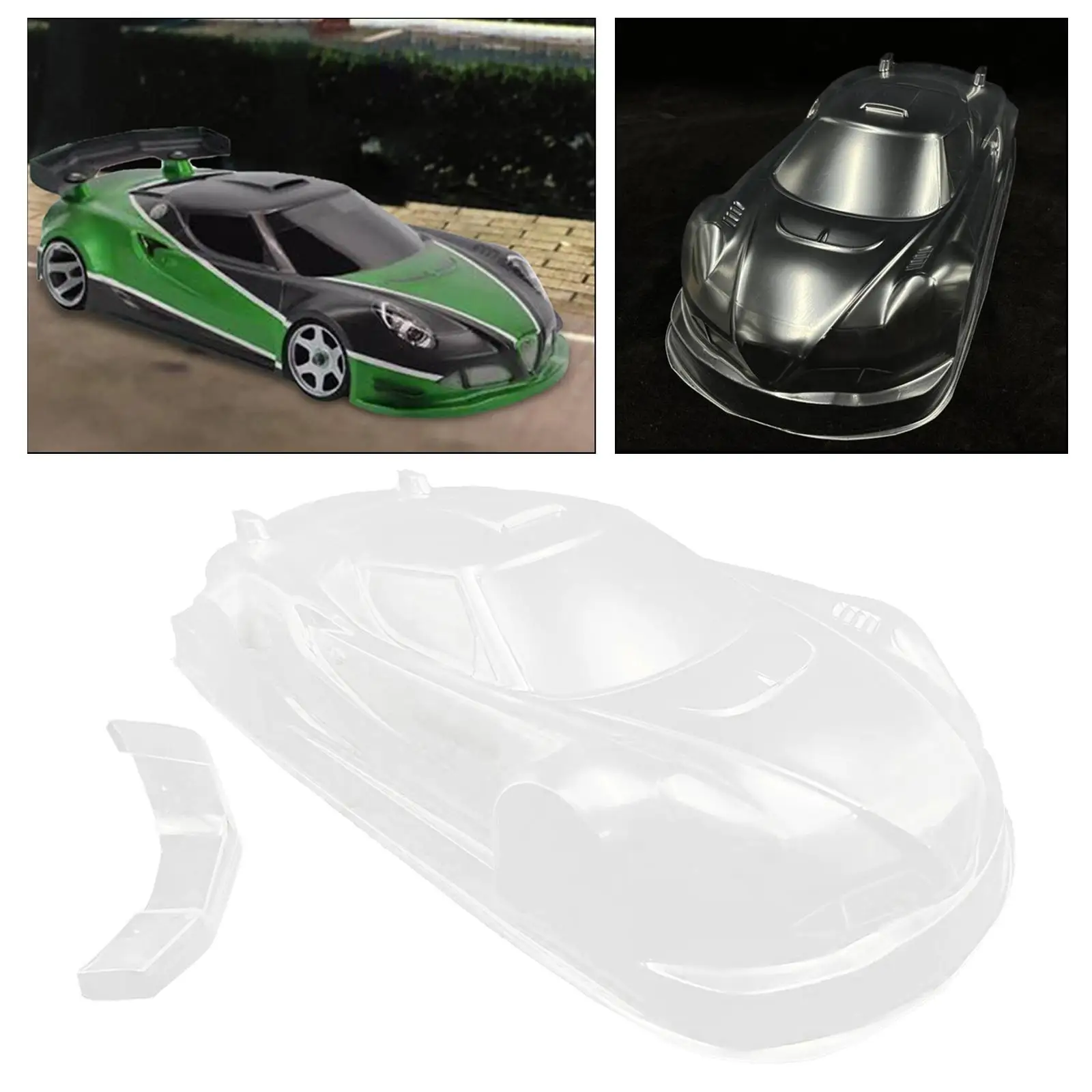 

RC Drifting Touring Car Body Shell DIY Transparent 208mm Wheelbase 1/12 for RC Crawler Truck Upgrade Replacement Parts Accessory