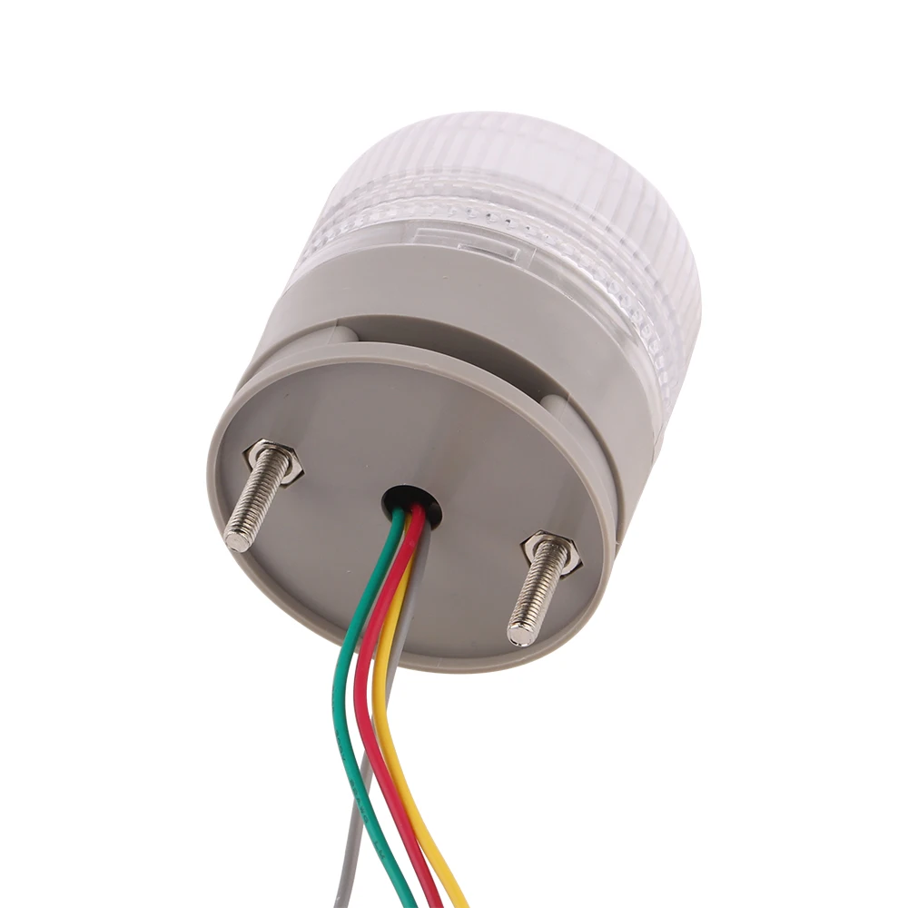 D-5002T 3-colors Small Signal Warning light Indicator LED Security Alarm Flashing light DC 12V 24V AC110V 220V