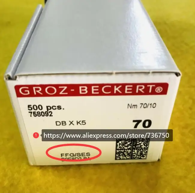 오리지널 Groz Beckert 자수 바늘 DBXK5 Nm 70/10 FFG/SES FG/SUK DB X K5 타지마 Barudan SWF 중국 해피 머신 예비 부품, 해피 머신 예비 부품