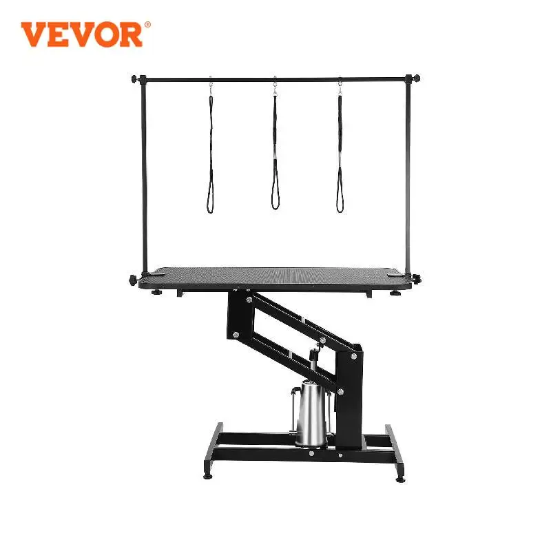 

VEVOR 43" Hydraulic Pet Grooming Table 400LBS Height Adjustable Dog Grooming Station with Arm Anti Slip Tabletop for Pets Dogs