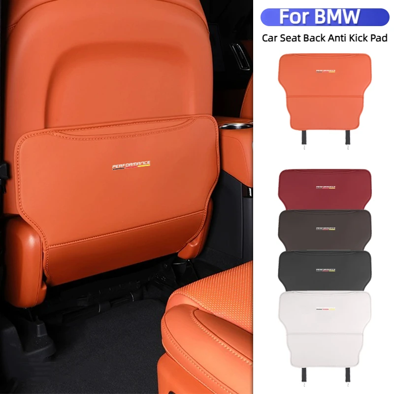 Car Anti Kick Pad Seat Back Protect Cover For BMW Series 3 5 7 X1X2X3X4X5X6X7 G30 G20 F30 F10 PU Auto Styling Interior Accessory