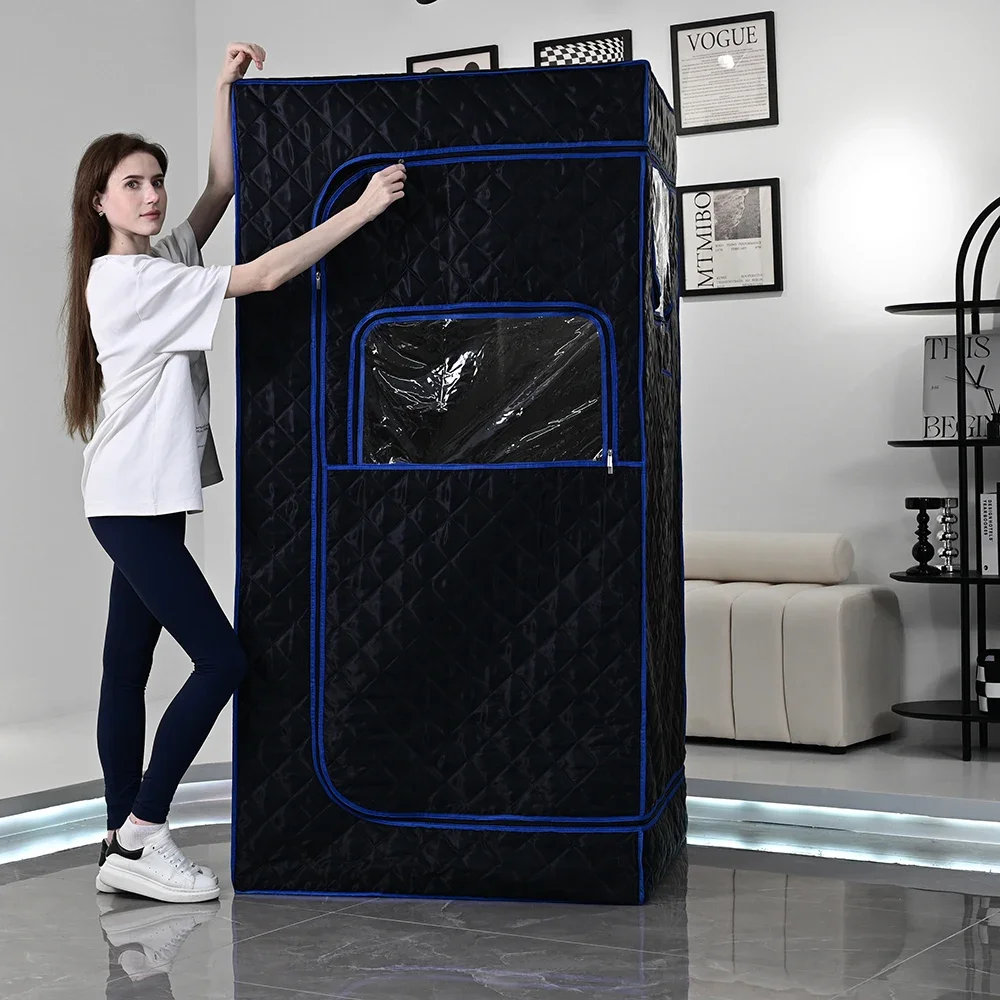 HaoYu Ultimate Recovery Fullsize Sweat Sauna Box For Person Sauna Weight Loss Folding Steam Room With 3L Steamer