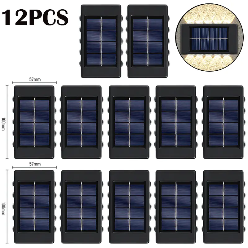 10 LED Solar Wall Lamp Outdoor Waterproof Solar Powered Light UP and Down Illuminate Home Garden Porch Yard Decoration - Image 14