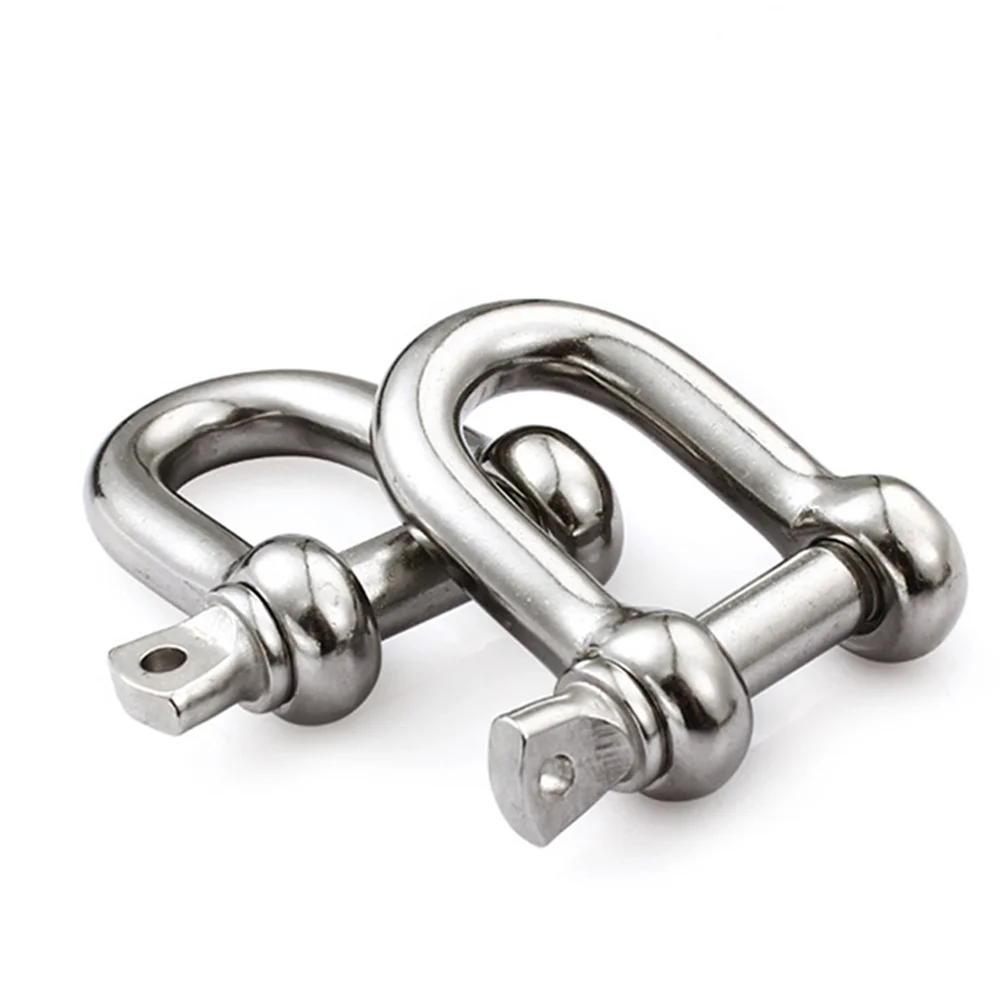 

10 pcs/lot u-bolts stainless steel cable buckle M4/M5/M6/M8 D-shaped cuff links U Sling rope screw hook