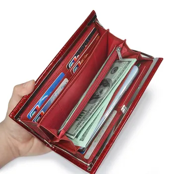 Portafoglio Sottile da Donna di Grande Capacità, Borse e Borsette di Lusso Firmate, Portamonete Femminile, Porta Carte, Porta Soldi, Pochette da Donna