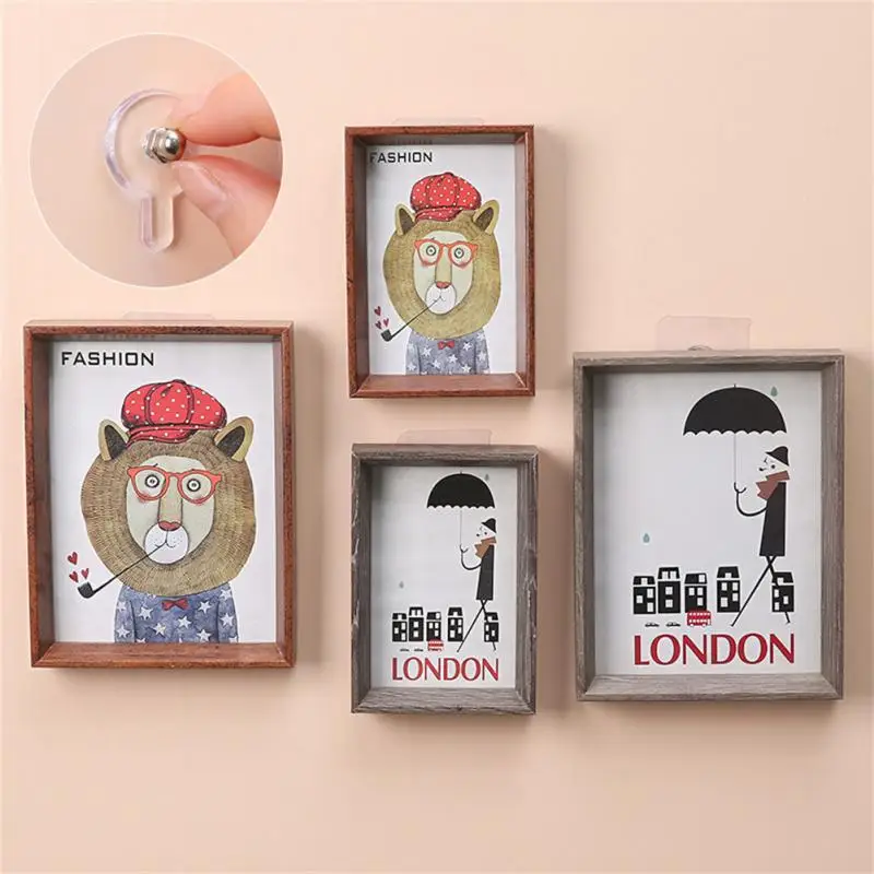 

lot PVC Strong Adhesive Nails Wall Poster Wall Hook Waterproof Durable Transparent Kitchen Bathroom Screw Hook Hanger