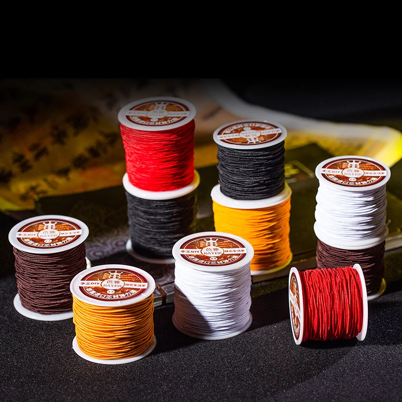 1RollElasticNylonThreadCordRopeChineseKnotMacrameCord