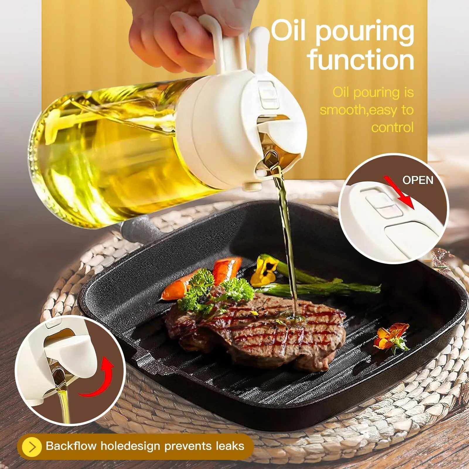 Bottiglia Di Aceto Di Olio Da 2 Pezzi Da 320 Ml Con Set Di Bottiglie Di Vetro Dispenser 85741172 Bottiglia Di Aceto Di Olio Da 2 Pezzi Da 320 Ml Con Set Di Bottiglie Di Vetro Dispenser 85741172