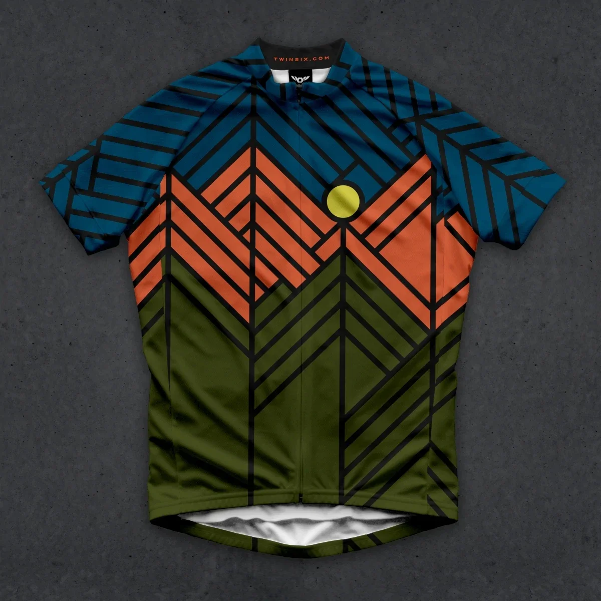 thumbnail image 1 of Camiseta de ciclismo Twin Six 6 para hombre, camiseta de verano para bicicleta de montaña, de secado rápido, con protección solar, sudadera estampada, uniforme de ciclismo y triatlón, 1 of 4