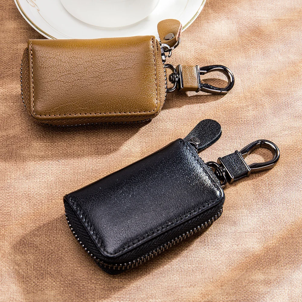 Mens Small Leather Key Case, Fashion Leather Key Pouch